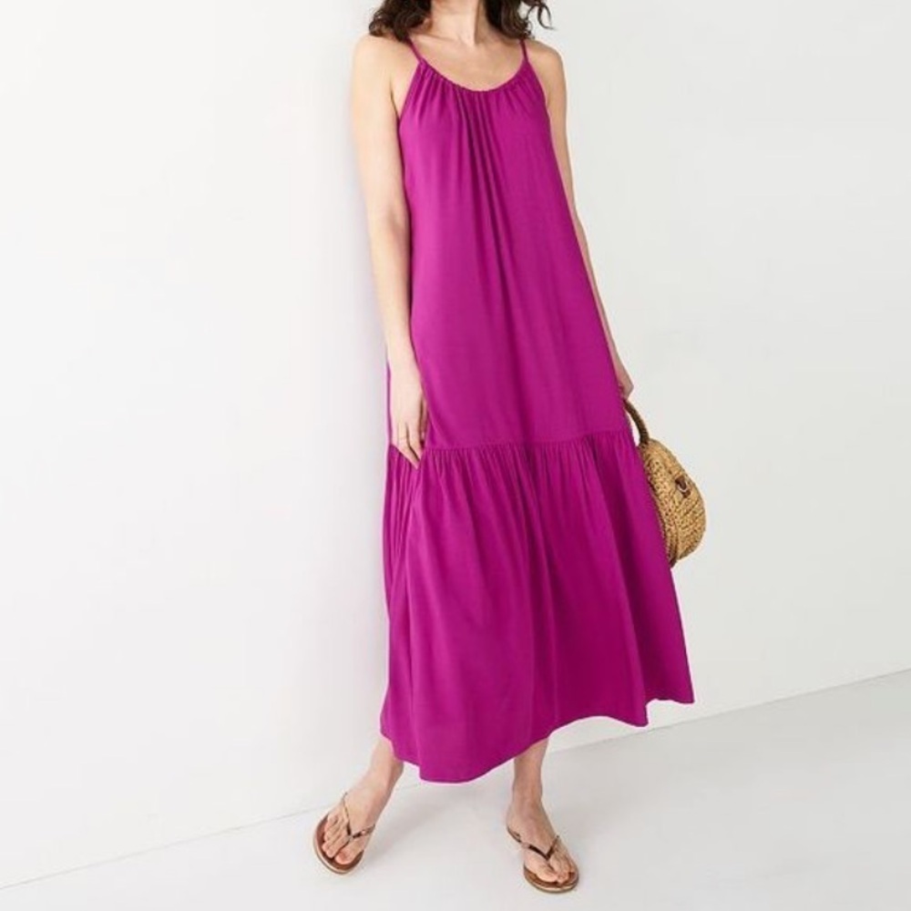 NWT Dark Pink Maxi Dress size XL Apt 9 - Picture 9 of 9